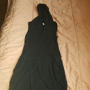 Andrea Jovine hooded athleisure knit dress